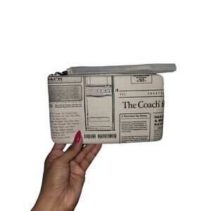 Coach Newspaper Wristlet XL A